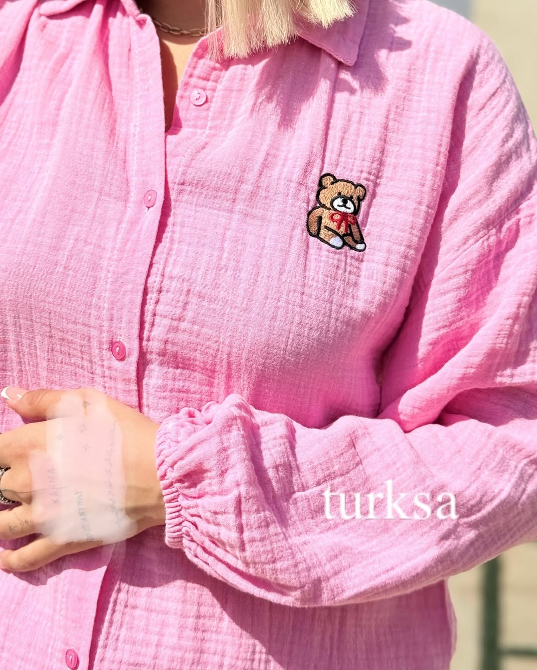 شومیز نخی پفکی