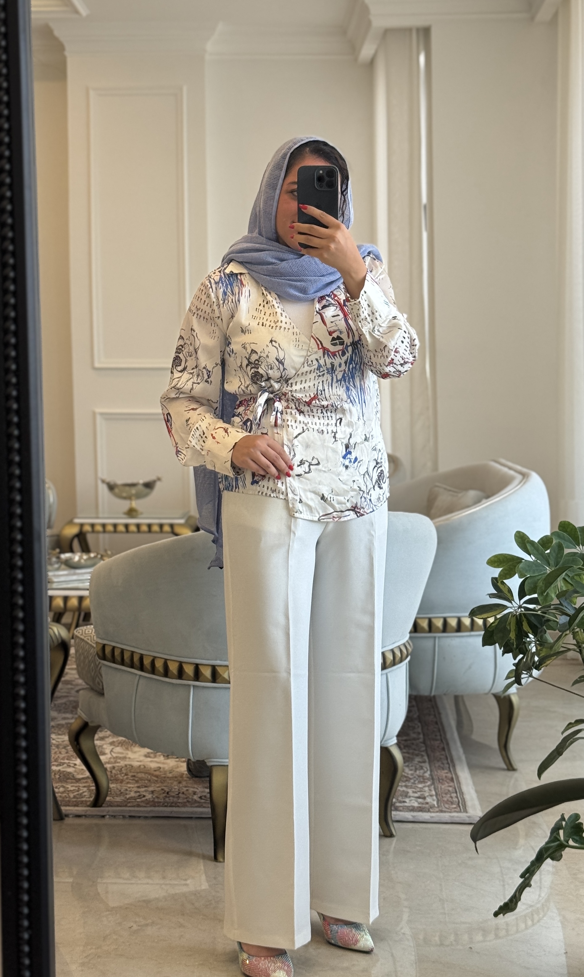 شومیز ساتن ترک