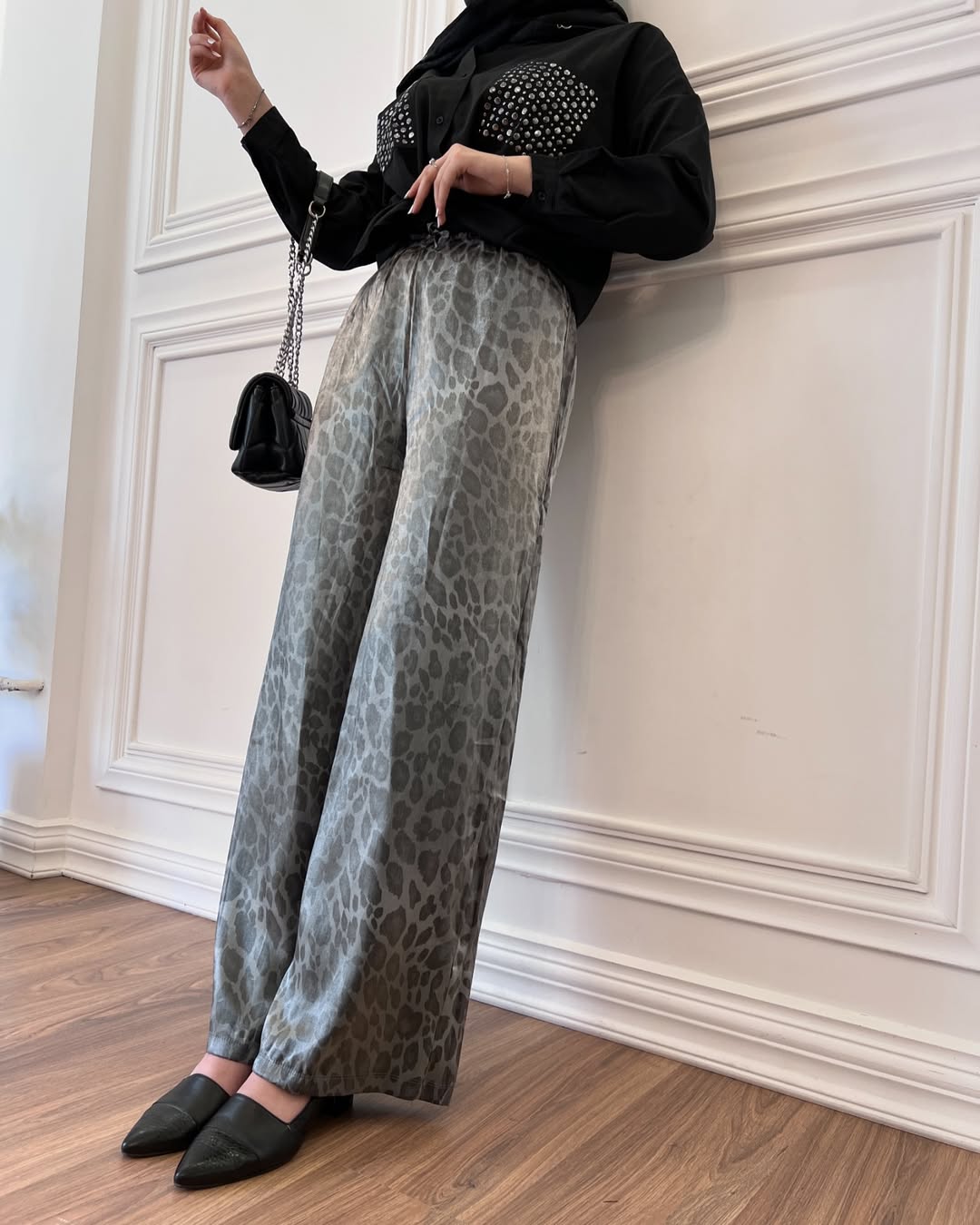 شلوار لمه پلنگی ترک