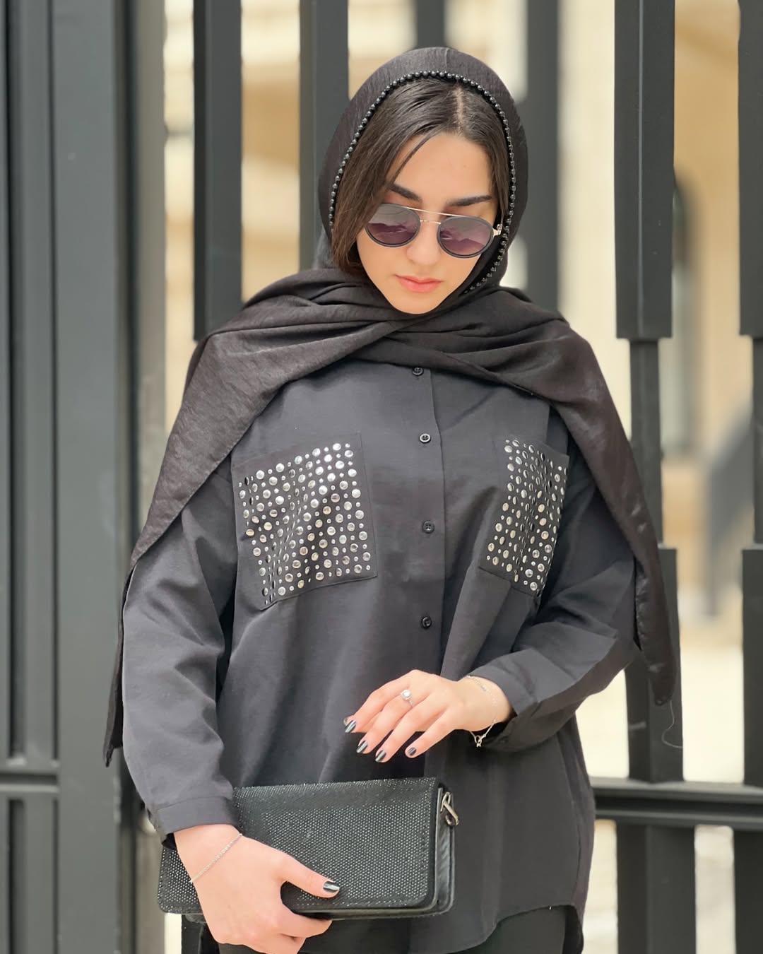 شومیز نگین دار