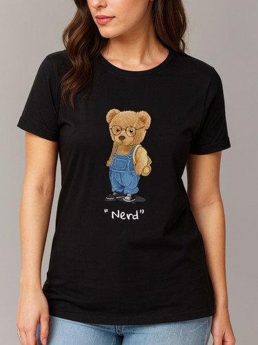 تی شرت سرمه ای گلدوزی تدی بیسو ترک